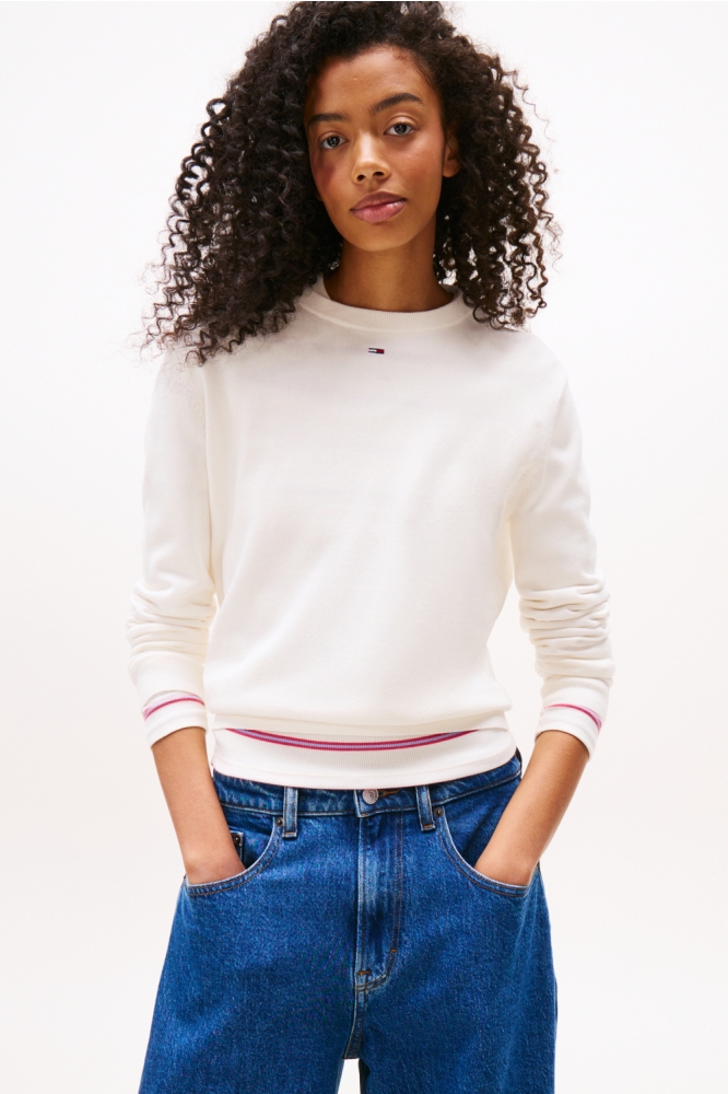 TJW ESSENTIAL CREW S DW0DW20159 YBH ANCIENT WHITE